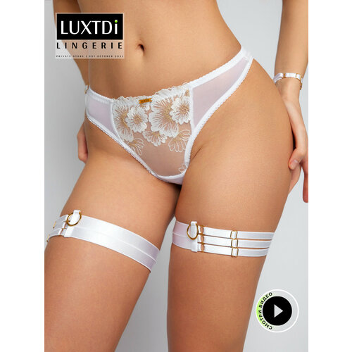 Трусы Luxtdilingerie Rosa Bianca низкая талия, размер XL, белый трусы luxtdilingerie размер xl черный