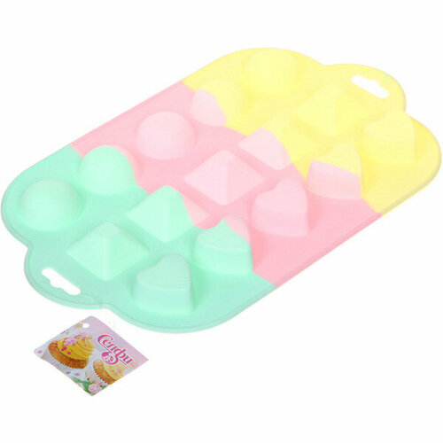 Форма силиконовая для конфет Конфетти микс 28317318см 549₽
