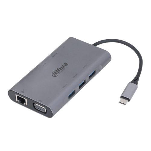 Док-станция Dahua 9 in 1 USB 3.1 Type-C to USB 3.0 + HDMI + RJ45 + VGA + SD/TF +PD