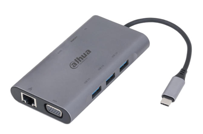 Док-станция Dahua 9 in 1 USB 3.1 Type-C to USB 3.0 + HDMI + RJ45 + VGA + SD/TF +PD