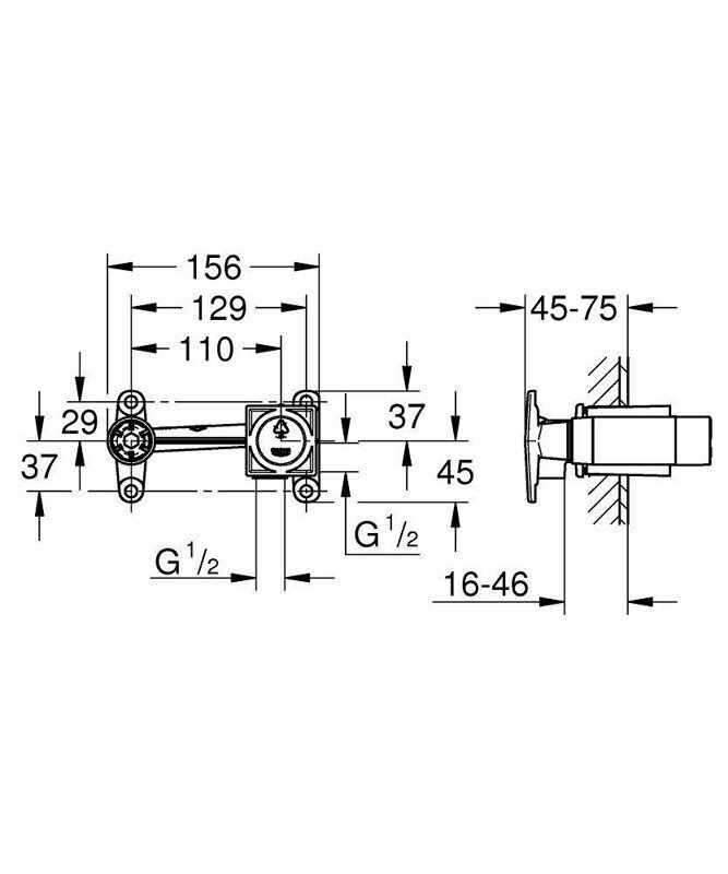 Скрытая часть Grohe - фото №2