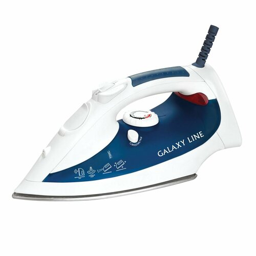 Утюг GALAXY LINE GL6102 белый, синий, белый