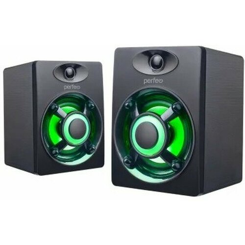 Perfeo колонки OREOL 20 мощность 2х3 Вт LED подсветка 7 цв чёрн USB 177000₽