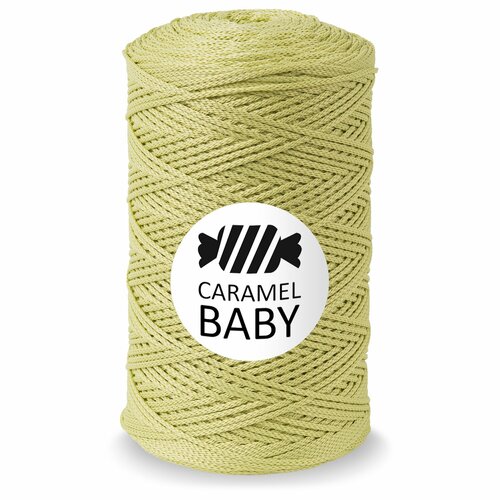 Шнур Caramel Baby (Карамель Бэби) Мохито, 2 мм 500м/350гр, шнур полиэфирный для вязания, 1 моток