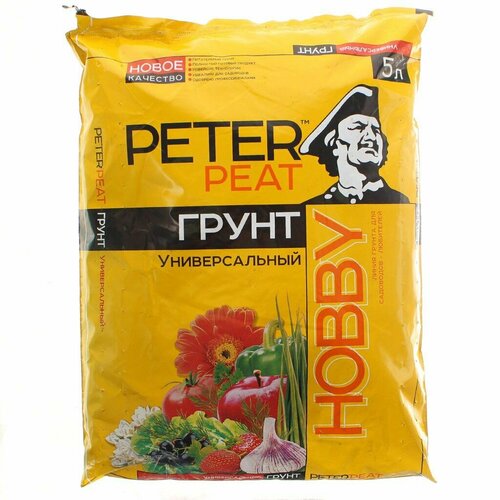 Грунт Hobby, универсальный, 5 л, Peter Peat грунт универсальный peter peat hobby 50 л