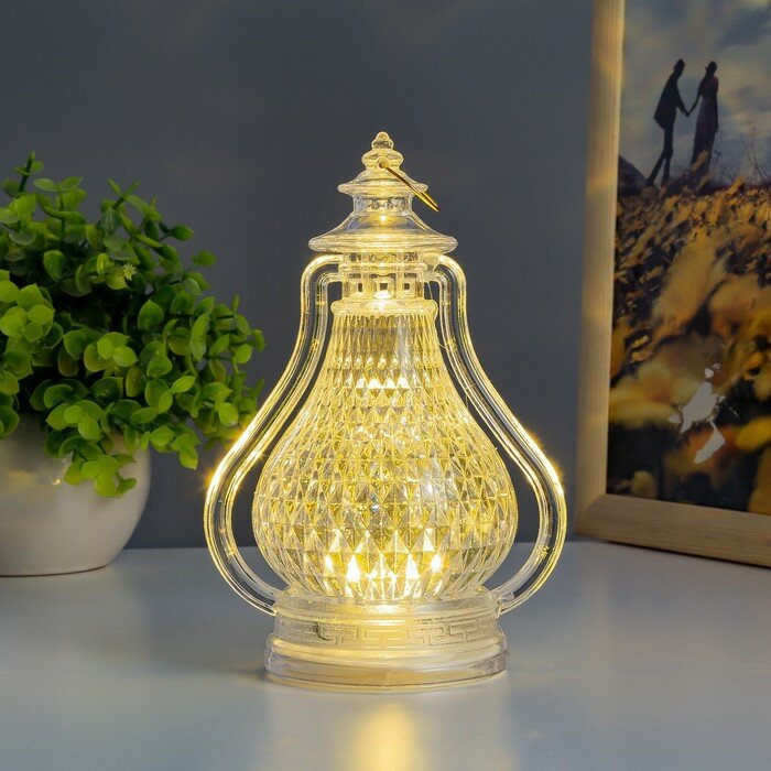 Ночник Risalux "Игра света", LED, 3хLR41, 7х7х15 см