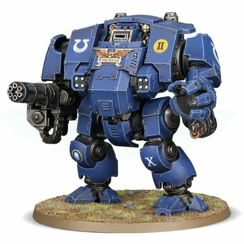 Warhammer 40000 Space Marines Primaris Redemptor Dreadnought Миниатюра из 23 деталей Дредноут-Искупитель для настольной игры вархаммер 40К База 90 мм в комплекте 1897₽