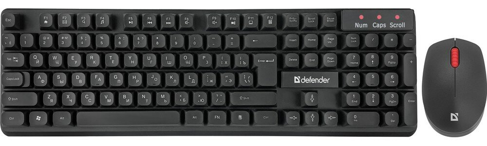 Комплект (клавиатура+мышь) Defender Milan C-992 USB black