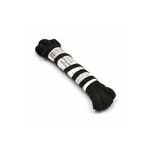 Резинка черная ширина 8мм, длина 10 м, в подарок резинковдеватель