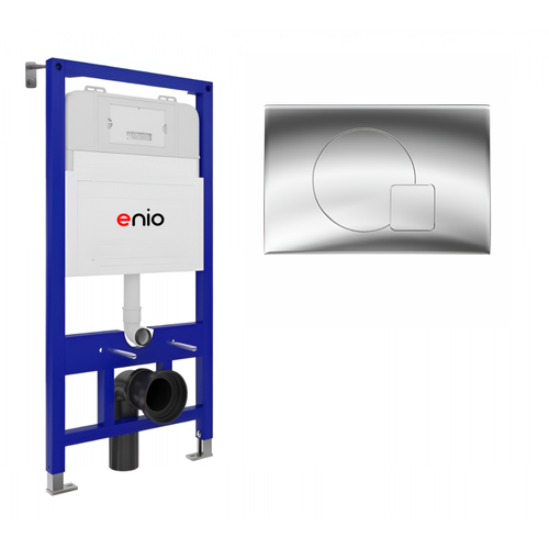 Система инсталляции для подвесных унитазов Enio Tecnico 52 с кнопкой Geometria хром глянцевый 15277₽