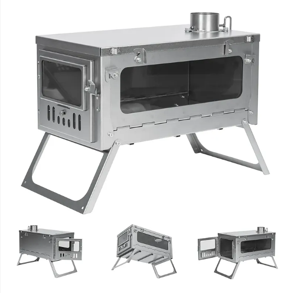 фото Дровяная походная печь для кемпинга