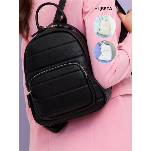 Рюкзак клатч 2GO, фактура зернистая, черный