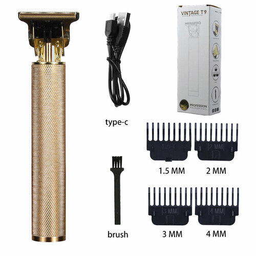 Электрическая машинка для стрижки волос T9 цвет розовое золото с возможностью прямой зарядки 53000₽