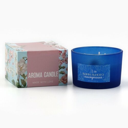 Свеча ароматическая с натуральными камнями Для ванильного настроения ваниль 5 х 75 см 540₽