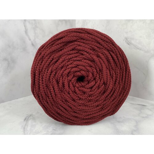 Полиэфирный шнур 5мм с сердечником Бордо 300м 1500₽