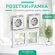 Розетки белые с заземлением комплект с рамкой на 2 поста Systeme ...