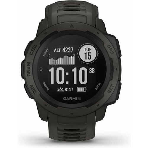 Умные часы Garmin Instinct 2X solar black компас барометр фонарик 51519₽