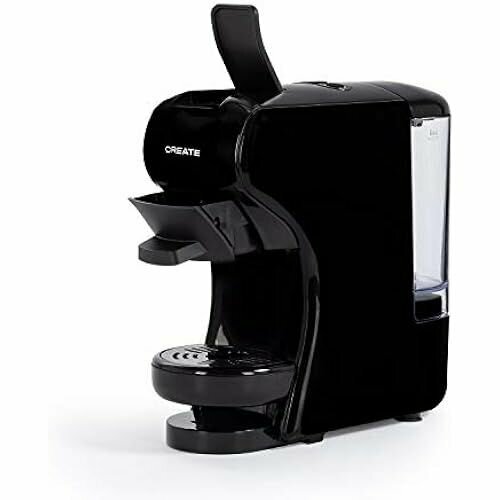 CREATE POTTSКофемашина для мультикапсульного и молотого кофе черногомаленького цвета легкая и компактная программируемая 1450 Вт легко чистится 2539900₽