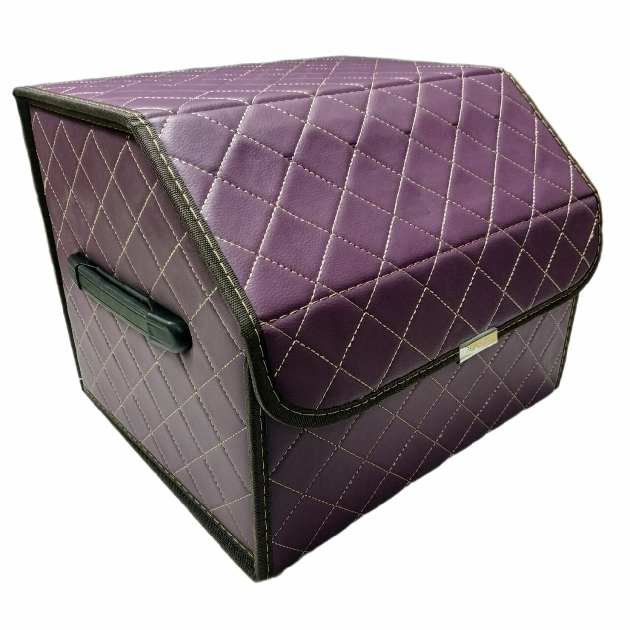 Органайзер автомобильный 31*29*35 см, замок липучка, фиолетовый ромб