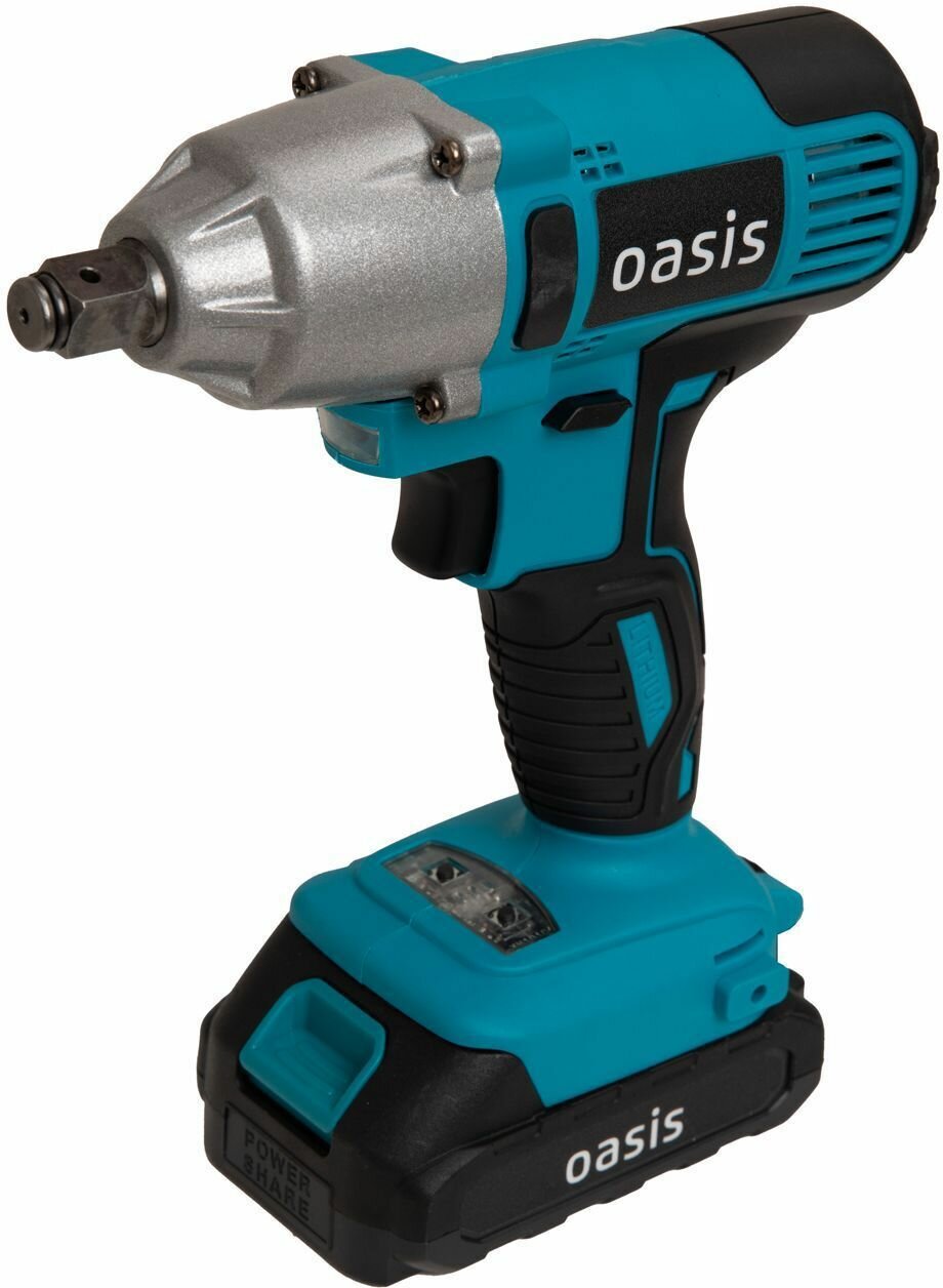 фото Гайковерт аккумуляторный Oasis GK-350, 20 В Li-Ion 2x2 Ач, 350 Нм