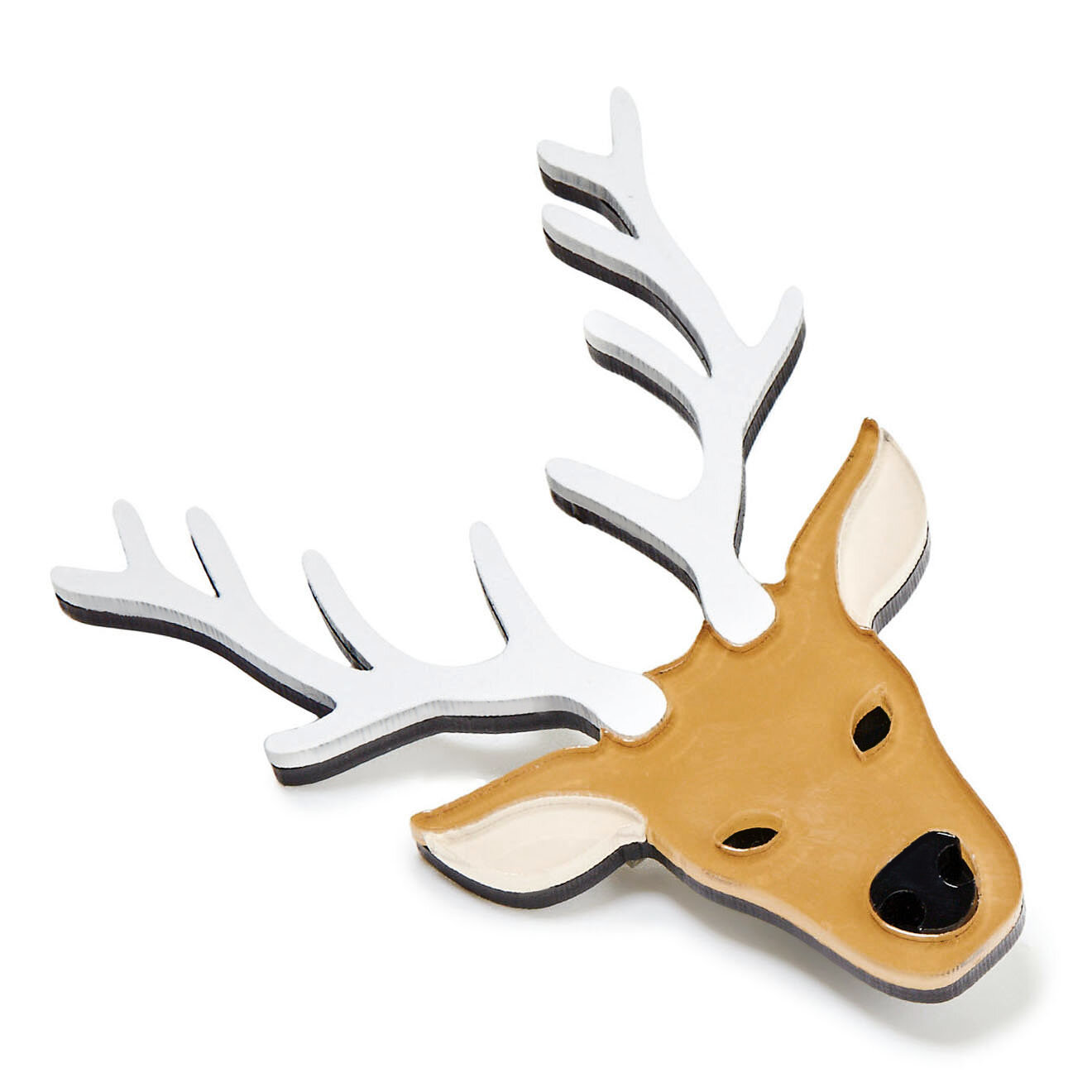 Брошь MONOLAMA, бежевый — фото 1