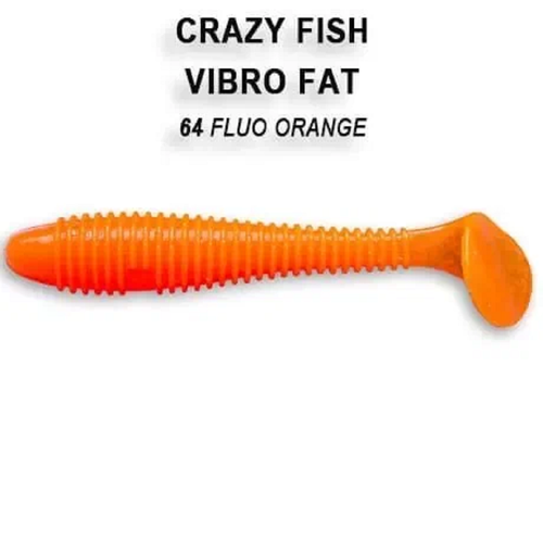 Силиконовая приманка мягкая съедобная Crazy Fish Vibro Fat 2.7
