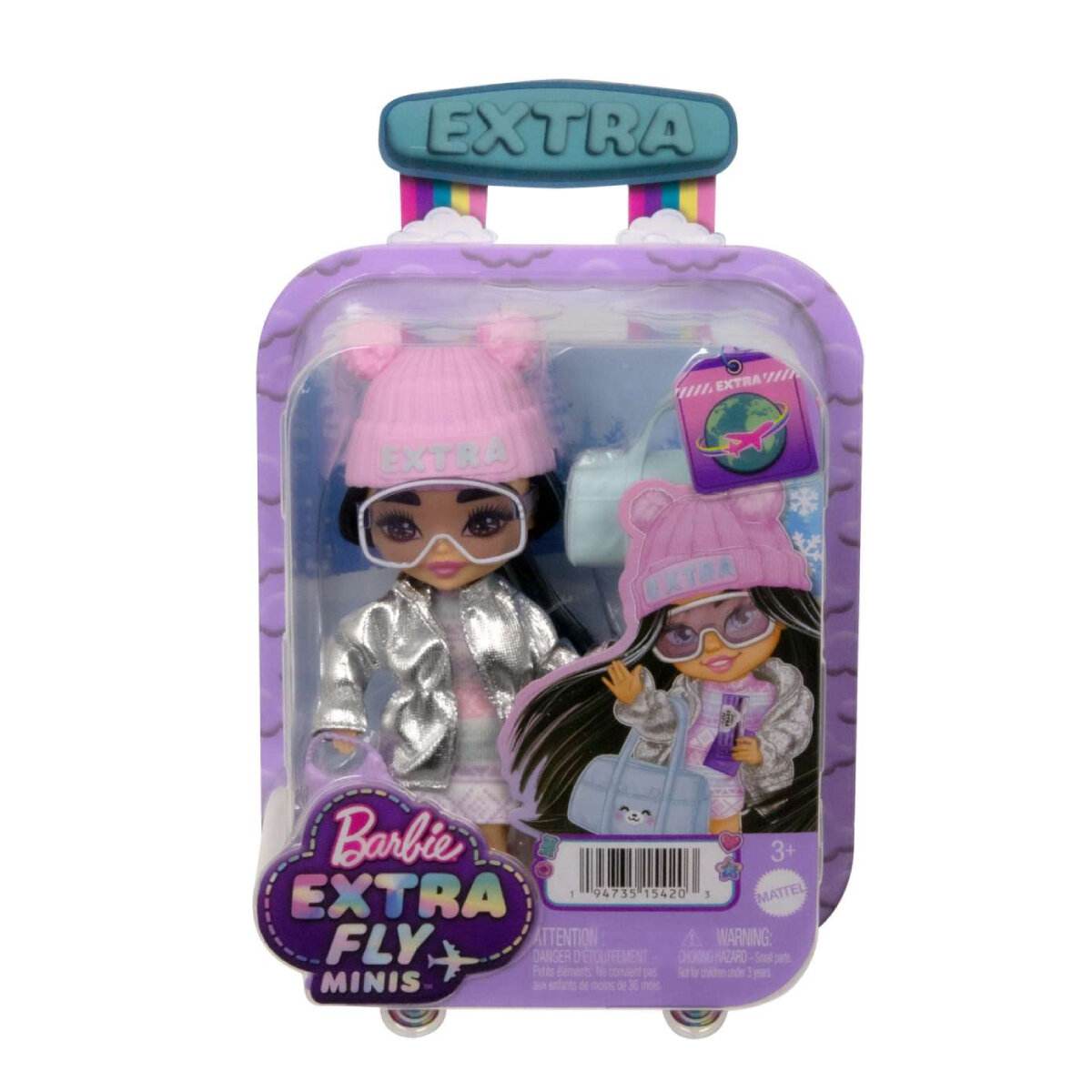 Кукла Barbie Extra Minis Fly в зимней одежде HPB20