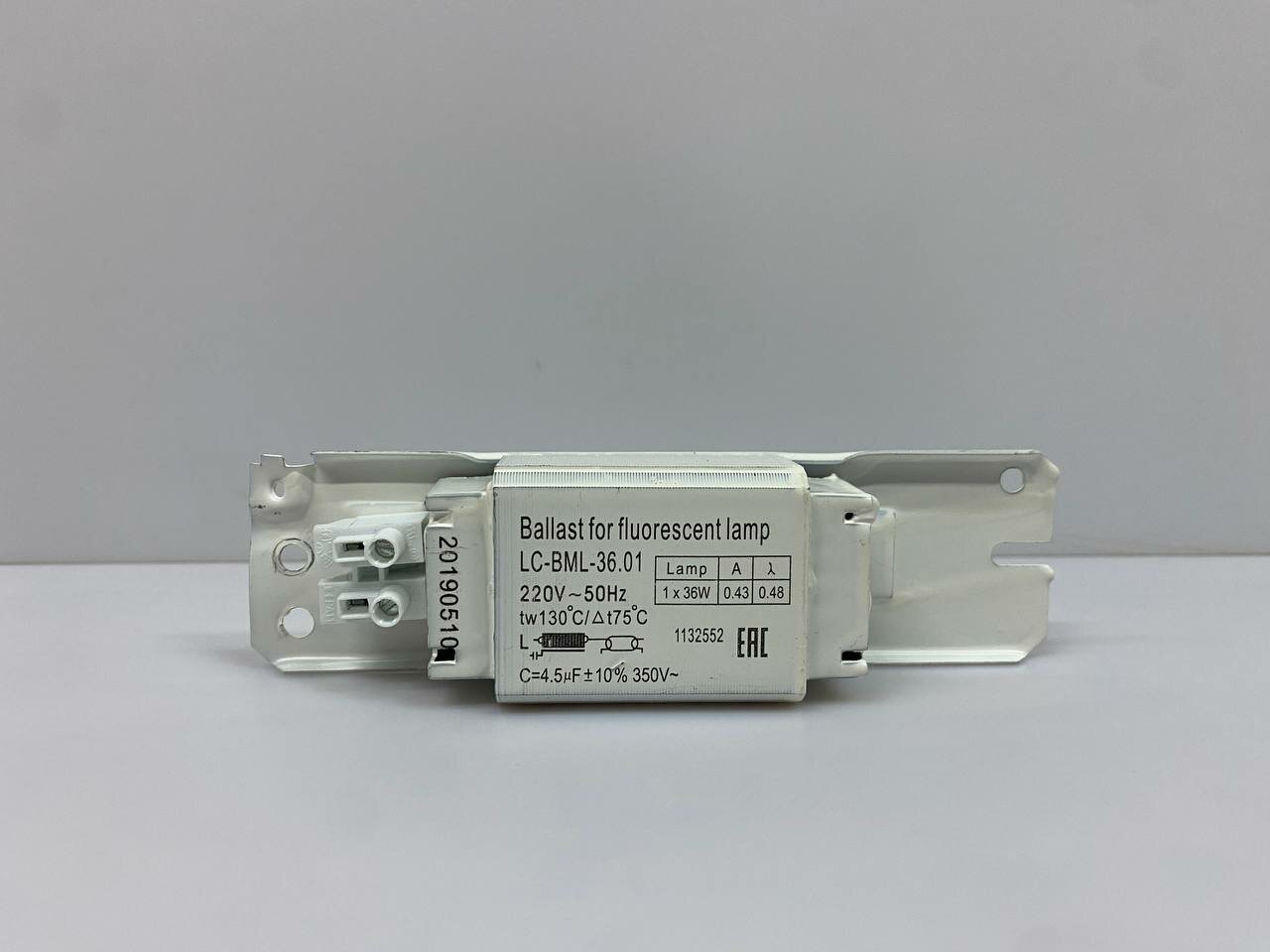 Дроссель электромагнитный 36W balast for Fiuorescent lamp LC-BML-36.01 — фото 1