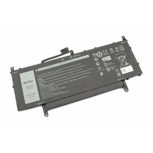 Аккумуляторная батарея для ноутбука Dell Latitude 9520 (V5K68), 7.6В, 48.5Вт черный