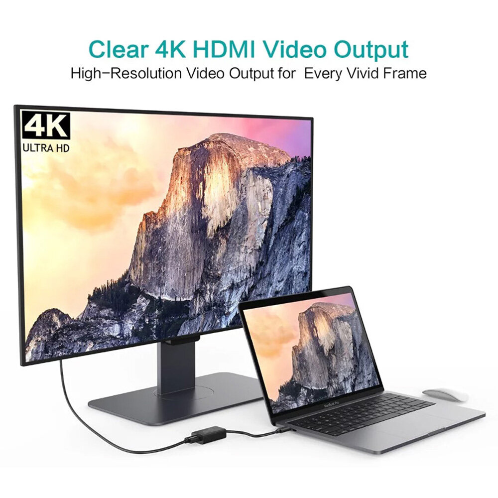 Видеоадаптер 4K USB 3.1 Type-C -> HDMI F | ORIENT C025 — фото 1