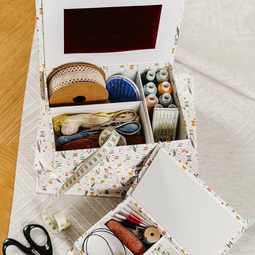 Коробка для хранения украшений, мелочей и аксессуаров большая, 250 x 200 x 80 мм. 