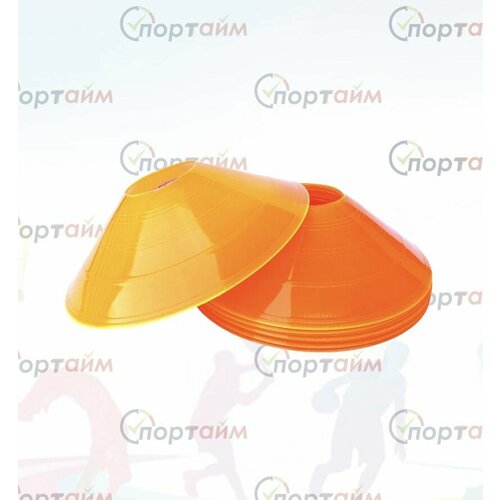 Конус разметочный, фишки 10 штук, оранжевые