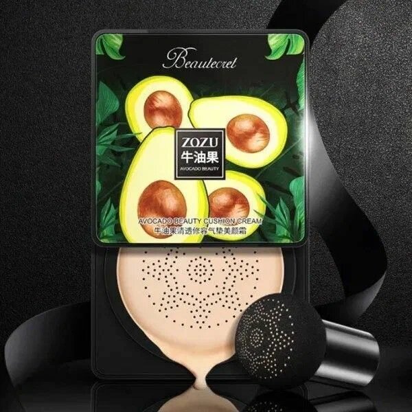 Кушон для лица "AVOCADO BEAUTY" ZOZU, увлажняющий, слоновая кость, 20мл — фото 1