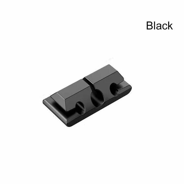 Силиконовый органайзер для кабеля abay Management Wire Holder Black-3 clip