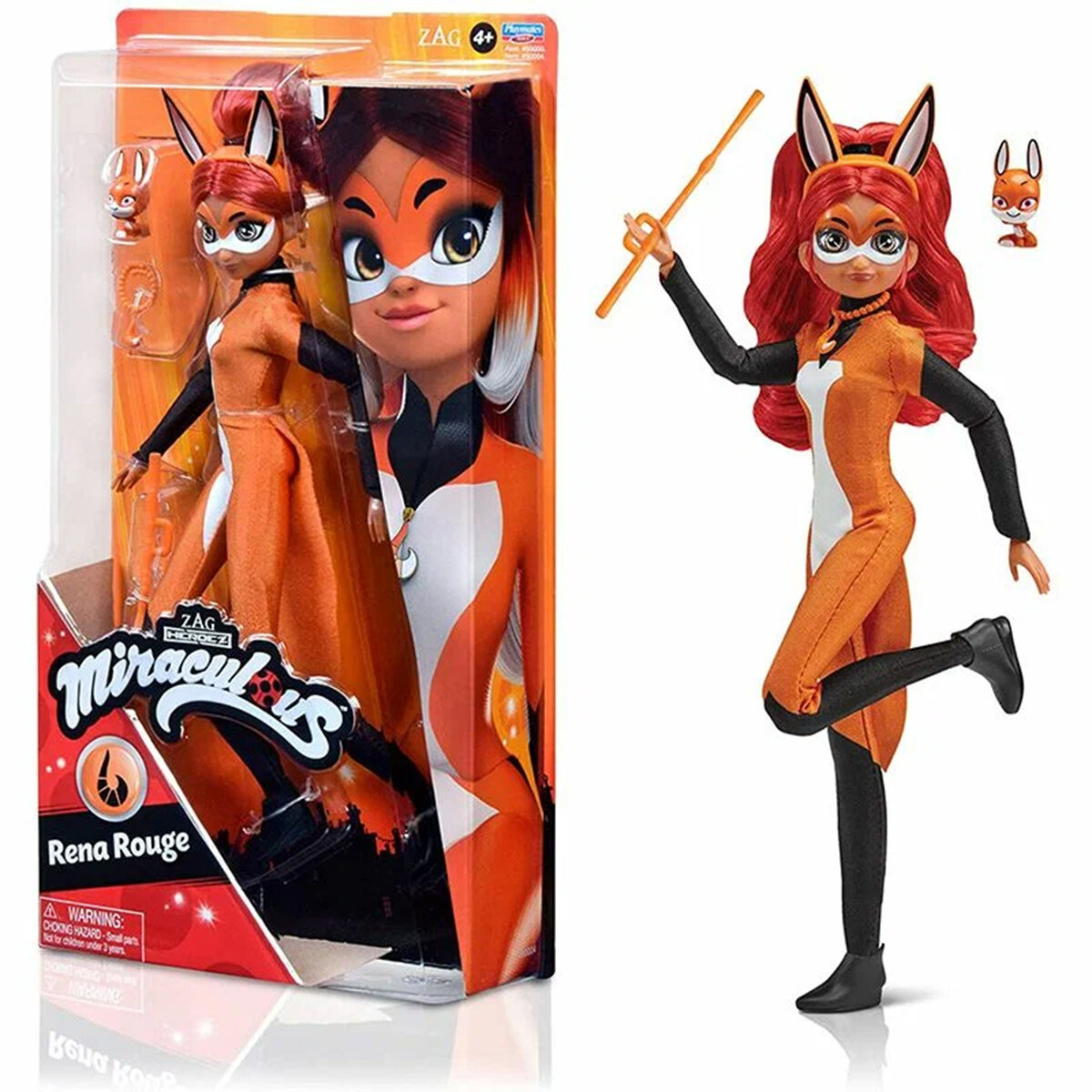 Playmates Toys Zag Heroez Miraculous Rena Rouge Fashion Doll / Модная кукла с чудотворная персонажем и аксессуарами