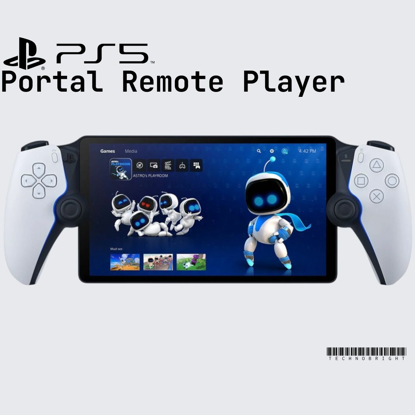 Игровая портативная консоль Sony PlayStation Portal Remote Player для PS5, White