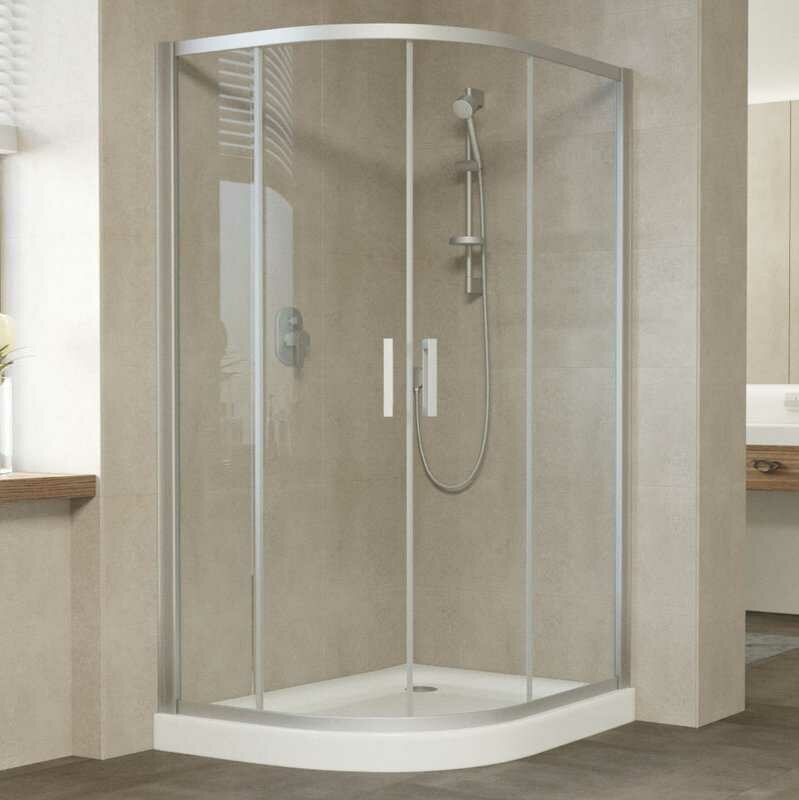 Душевой уголок Vegas Glass ZS-F 80*120 07 01 стекло прозрачное, 80х120 - фото №1