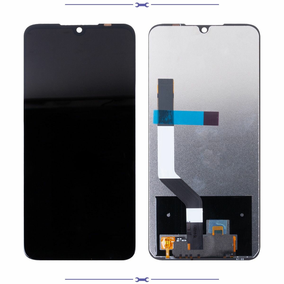Дисплей для Xiaomi Redmi Note 7/7 Pro (M1901F7G) в сборе с тачскрином Черный - Premium100