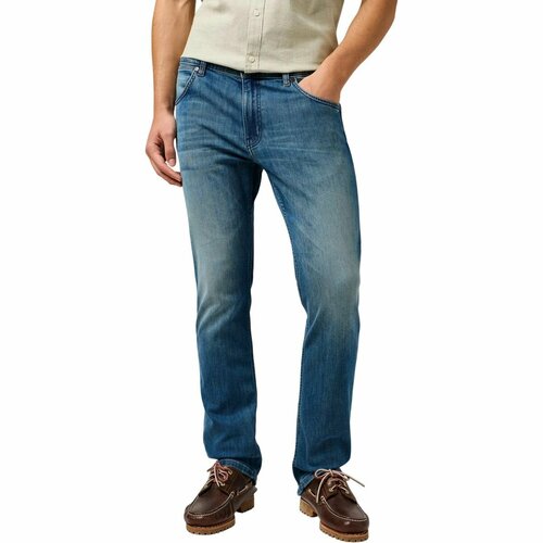 фото Джинсы wrangler men greensboro jeans, размер 31/34, синий