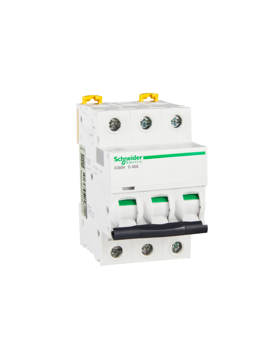 IC65H 3P 40А Автоматический выключатель 3-полюсный 40А 10кА (хар-ка C) Schneider Electric A9F28340