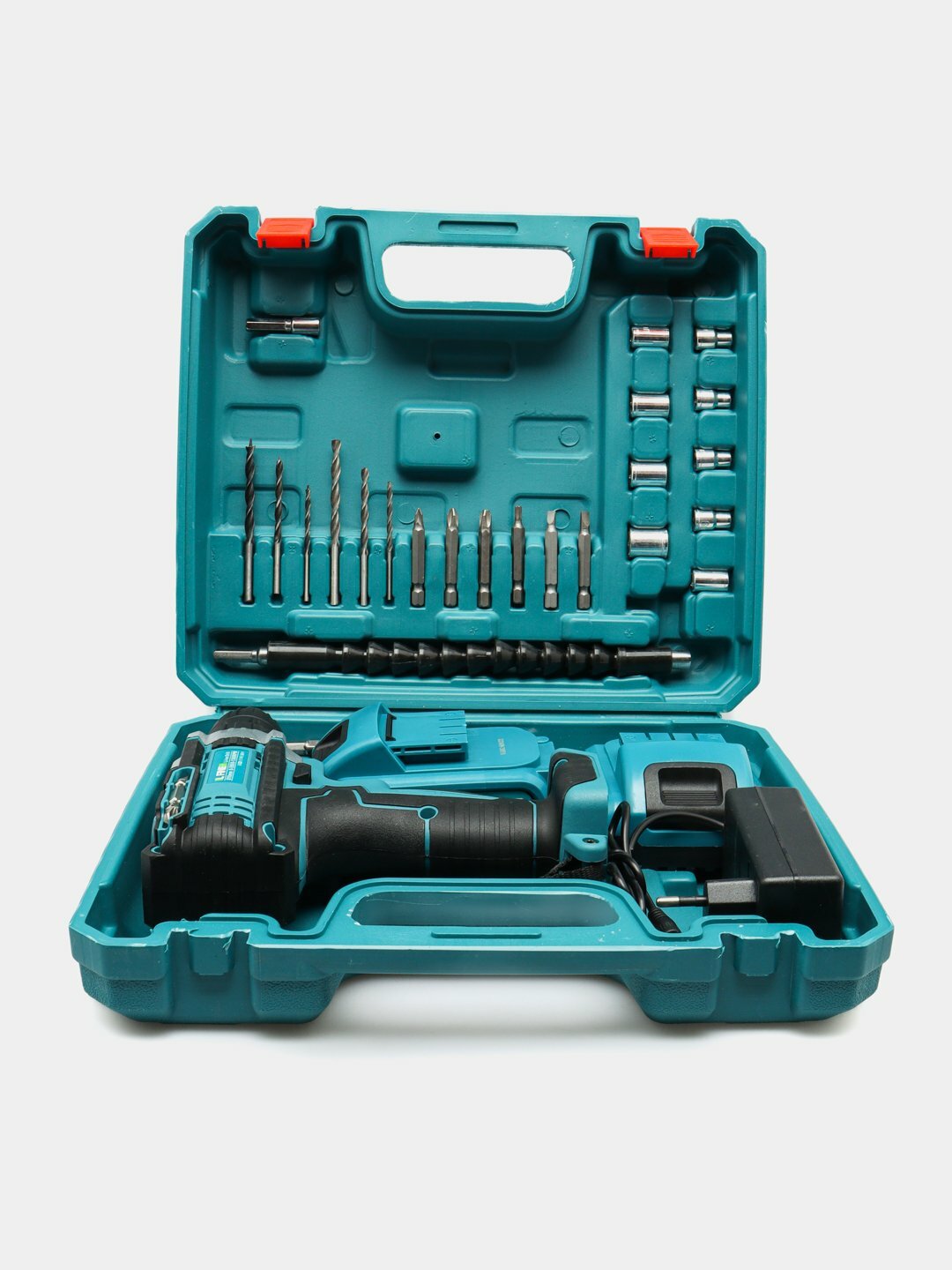 Аккумуляторная дрель-шуруповёрт L-FINE 48VF с 2 батареями по 1500мАч и набором из 24 предметов — фото 1