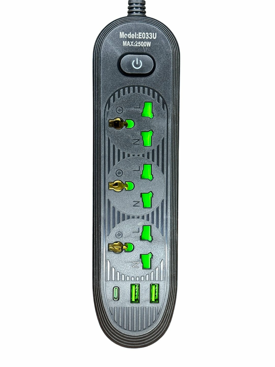 Электрический удлинительный кабель 5 м, 3 м, 2 м, Синий, 3 метр — фото 1