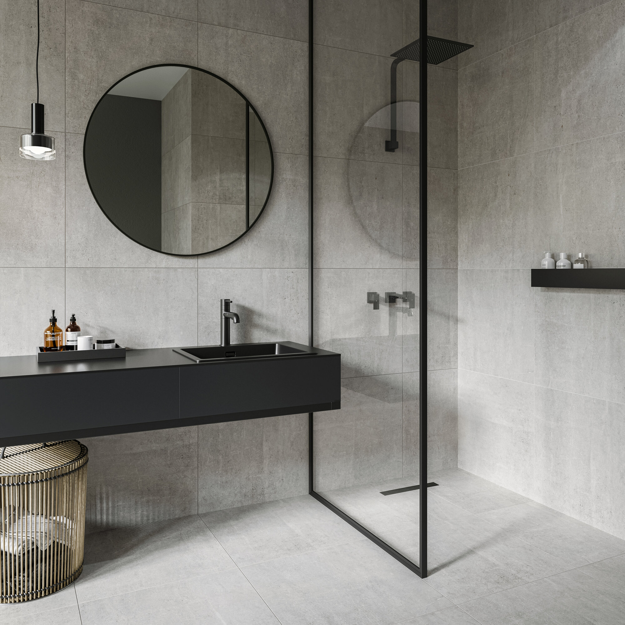 Керамогранит Керамин Мэйн темно-серый 60Х60 см 144 м²