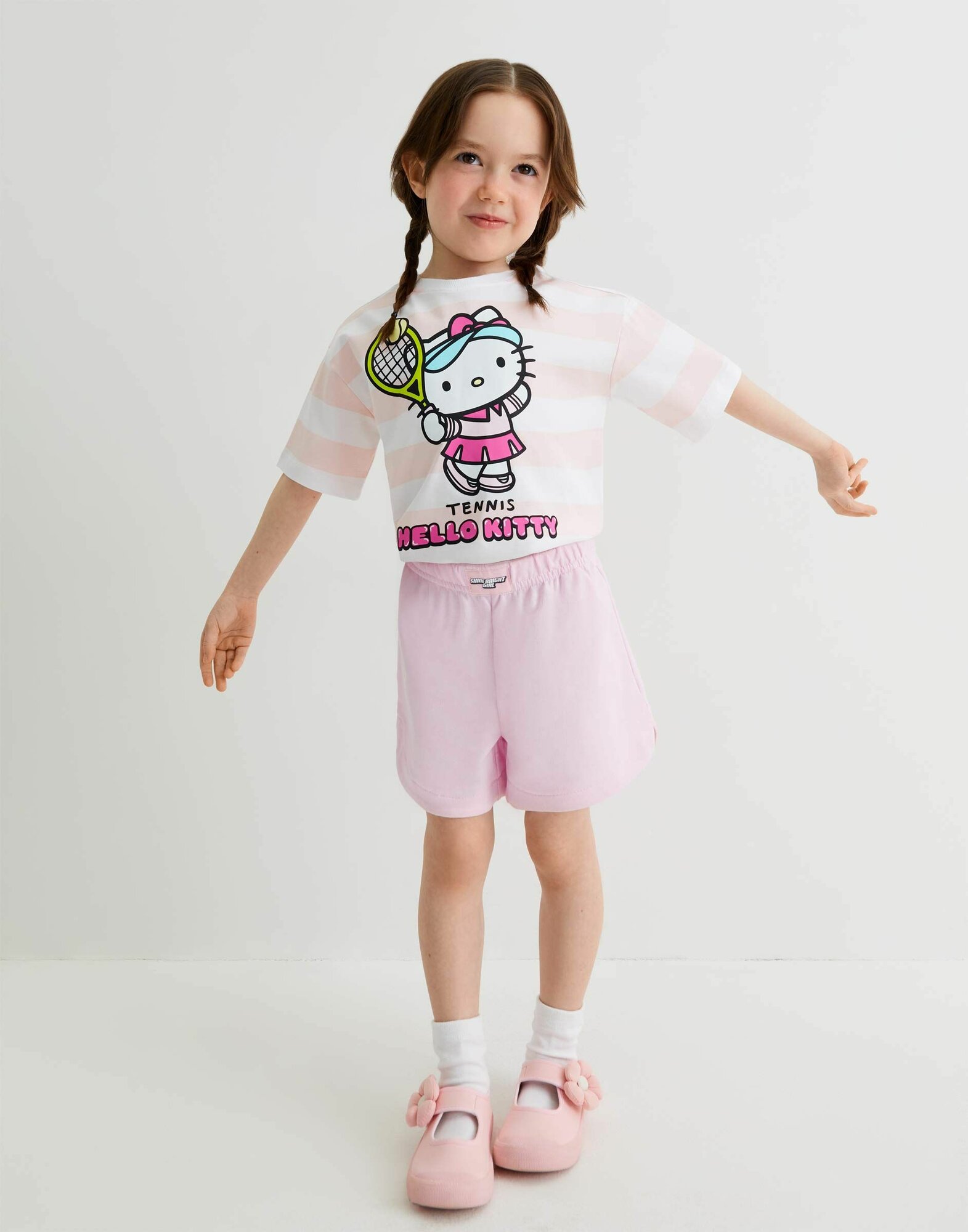 Шорты Gloria Jeans размер 6-8л/128 светло-розовый