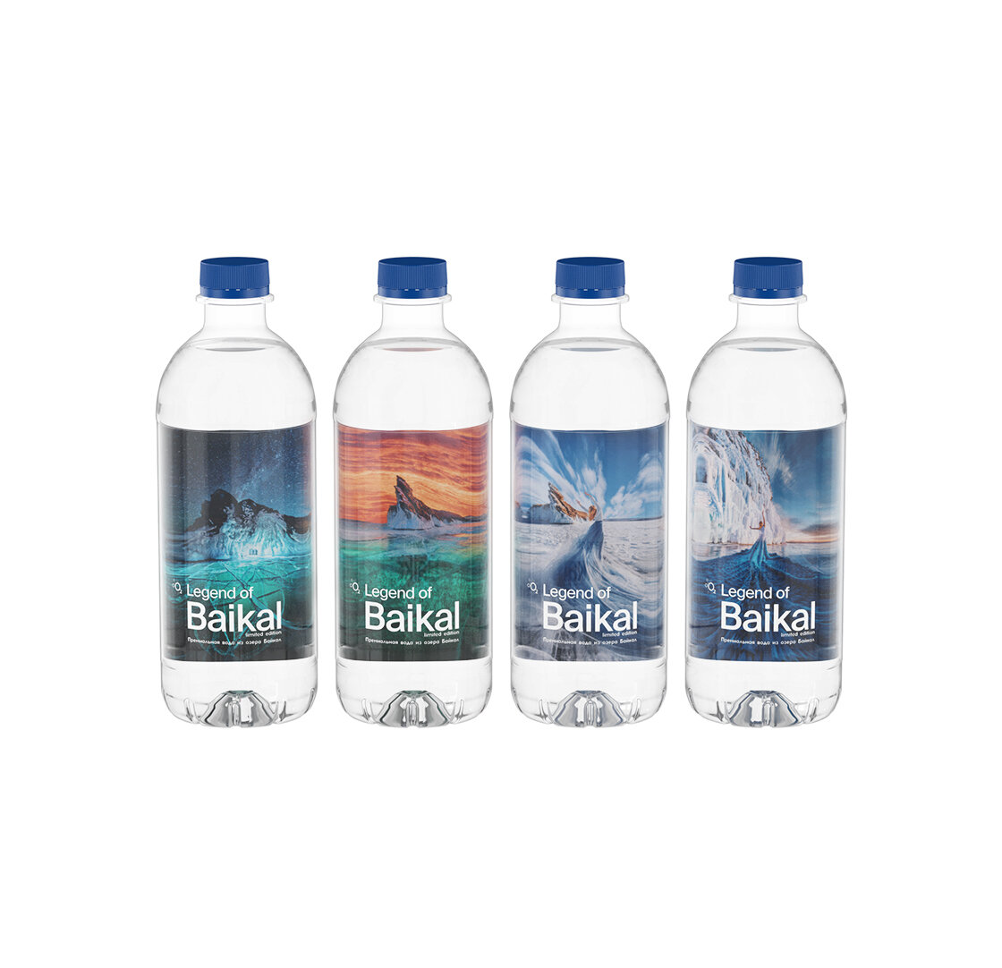 Вода питьевая "Легенда Байкала", Limited Edition, негазированная, пэт 0,5 л. х 12 шт.