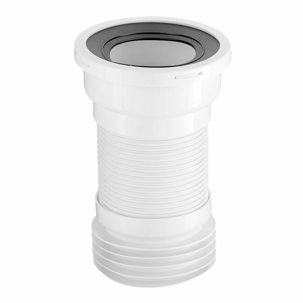 Слив для унитаза АНИ пласт d110 мм пластиковый гофрированный армированный для внутренней канализации (K918)