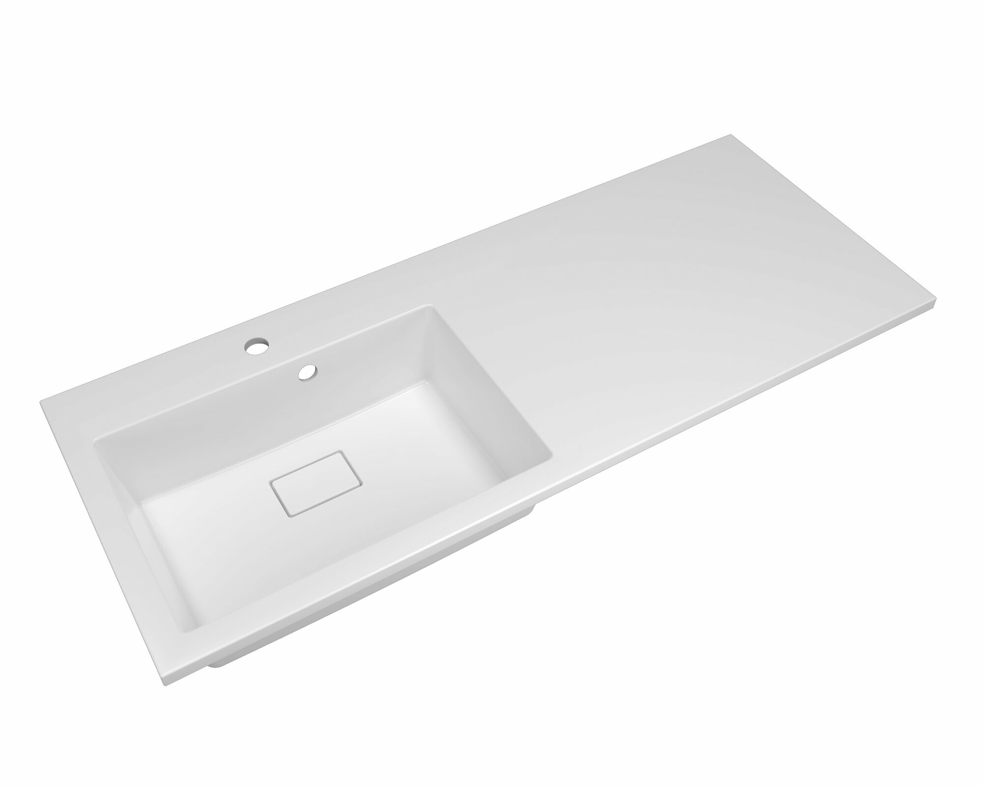 Тумба с раковиной на опорах под стиральную машину Марсал 110 Левая — фото 1