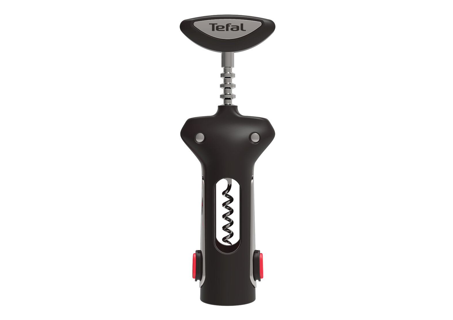 Штопор Tefal "Ingenio" K2073414, двухрычажный, сталь и пластик, 23 см