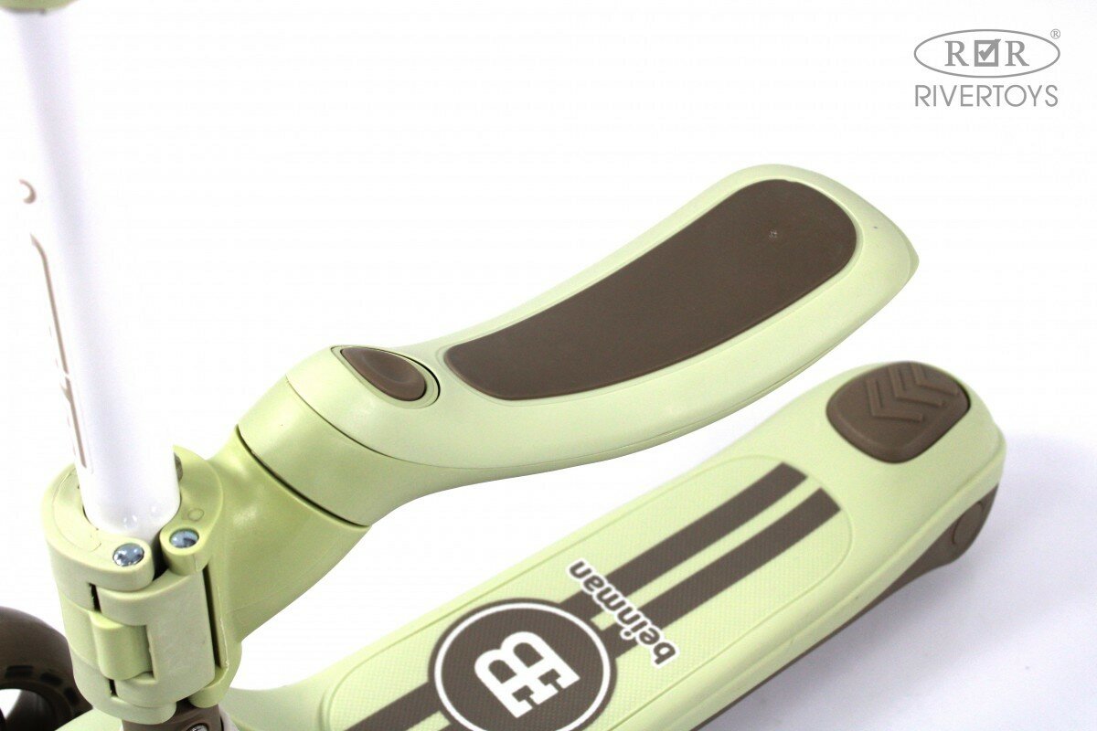 Детский самокат с сиденьем HB-818S зеленый — фото 1