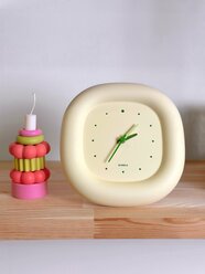 Настенные настольные бесшумные часы со стрелкой MUID, милый дизайн, 17х17 см